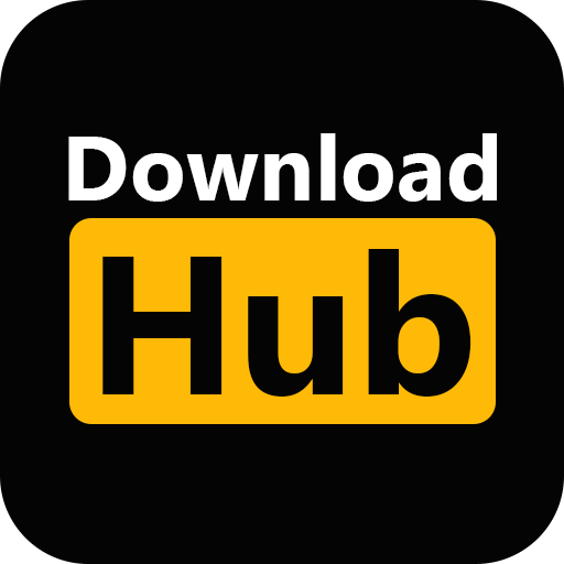 Download Videos wordmark with orange filmstrip, camera, and download arrow