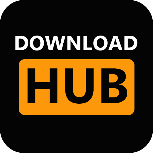 Download Videos wordmark with orange filmstrip, camera, and download arrow