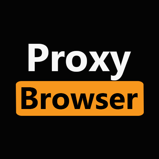 Large Proxy Browser wordmark in white, black, and orange